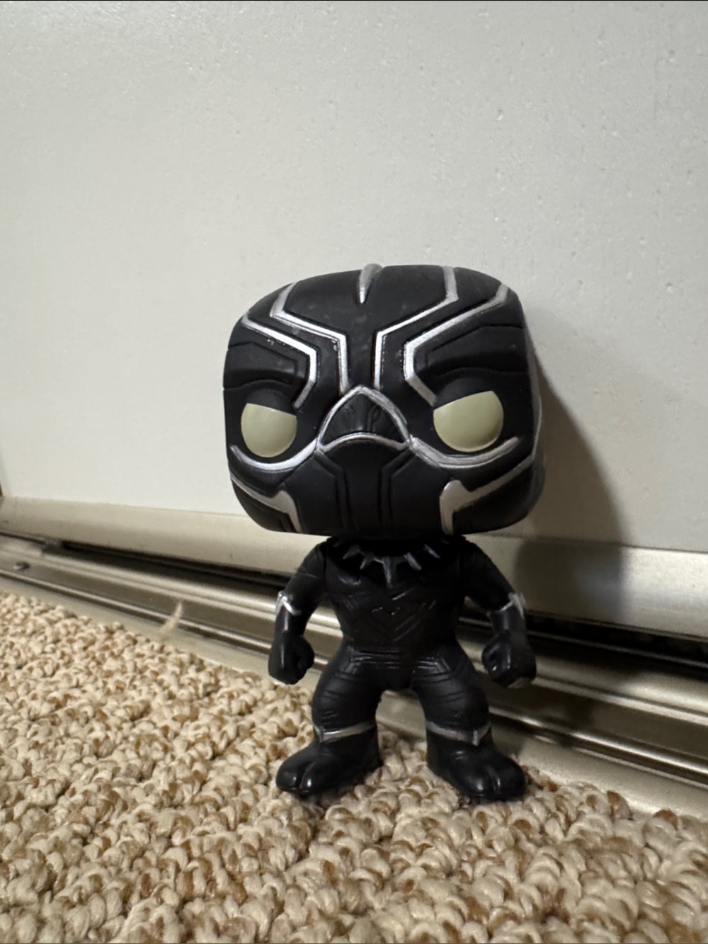 Black Panther Bobble Head Funko Pop Vinyl Figure - Black & Silver